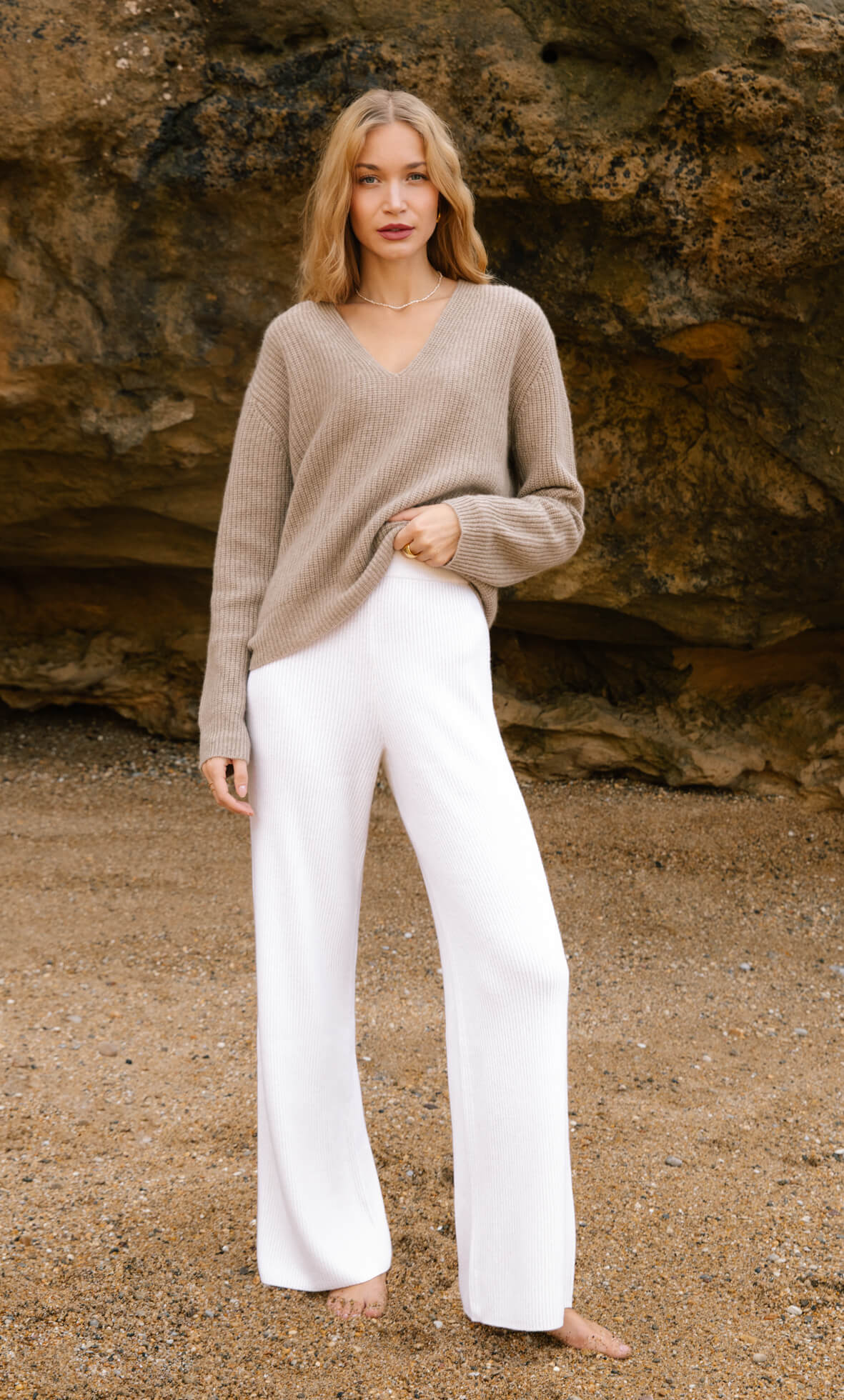 Como Cashmere Fisherman Sweater
